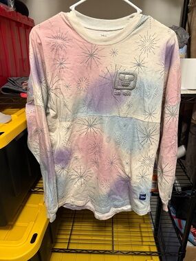 Disney Pastel Tie-Dye Long Sleeve Top - Pink, Blue, Purple, Cream